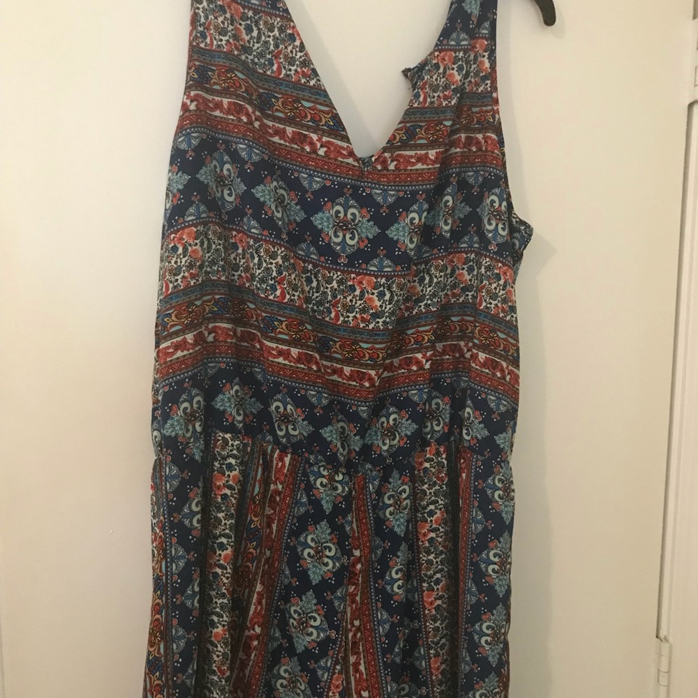 Women multi-color shorts romper